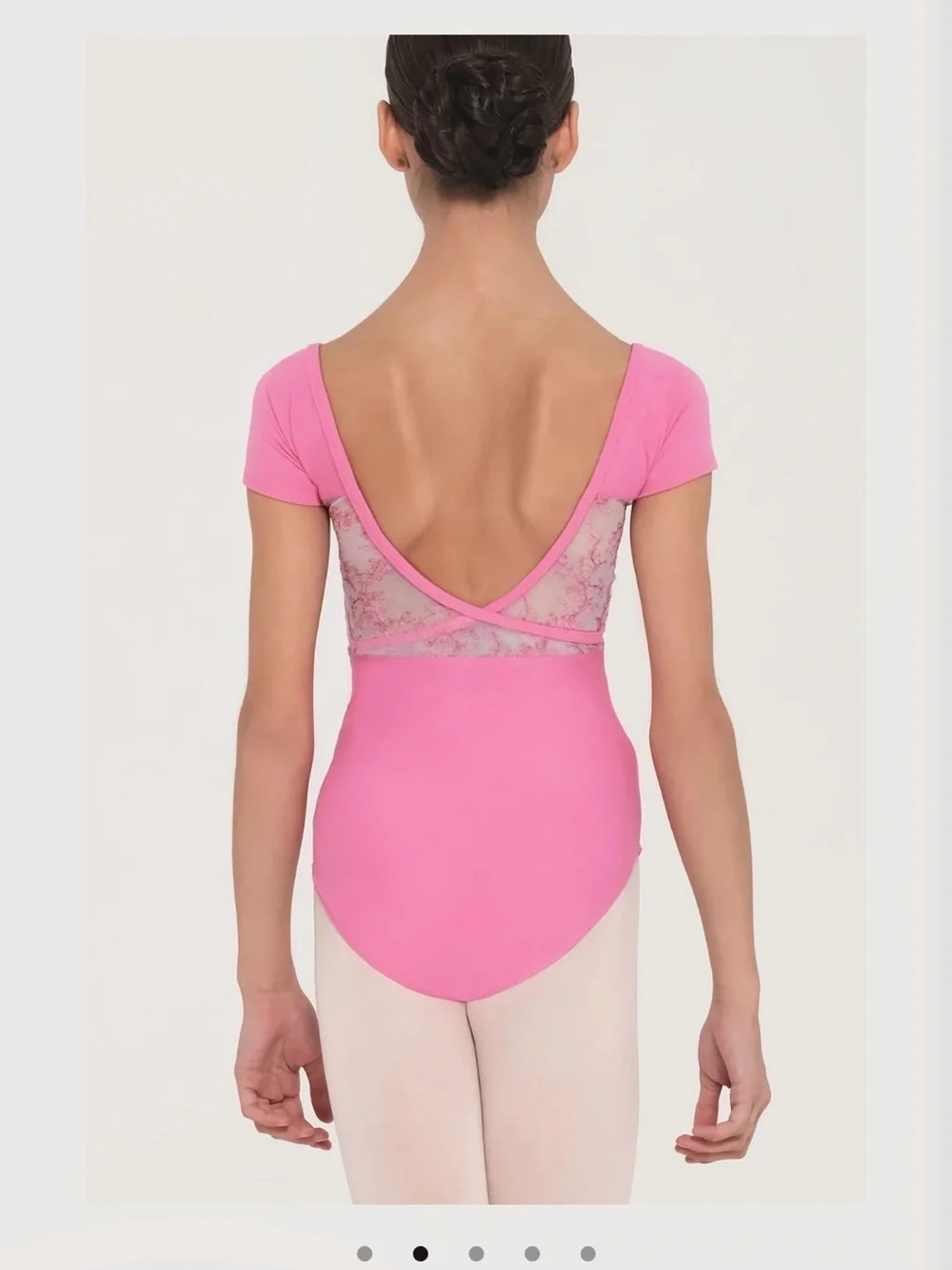 Girls Pink Dance Leotard for Kids (Size 10-12)